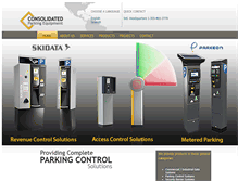 Tablet Screenshot of consolidatedparking.com
